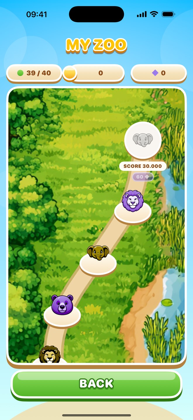 Zoo Merge zoo map